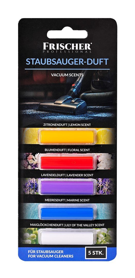 Fragrance Refill For Vacuum Cleaner, Mix Of 5 Fragrances, Frischer, 5 Pcs.