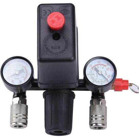 230-v-druckregler Mit 2-anzeigen-schalter, Luftkompressor, 1/2"-außengewinde-steuerventil, Kompressor -