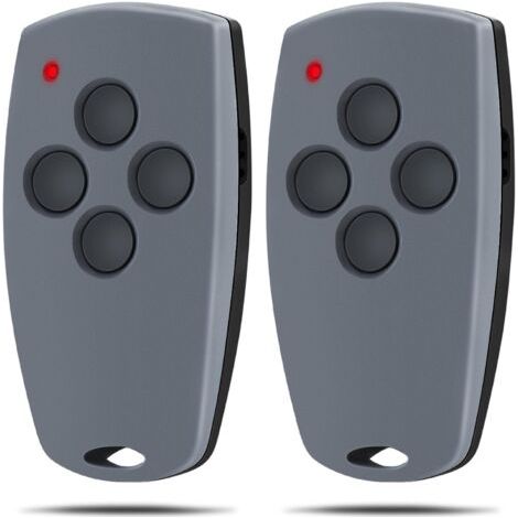2 Pièces Télécommande, 4 Canaux Indépendants, Fréquence 868.3 Mhz, Dos Noir, Pour Porte De Garage