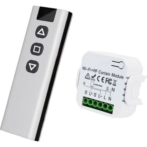 Alliandiskit De Commande De Volet Roulant Sans Fil : Commande Du Moteur De Volet Roulant Par Télécommande Rf + Module Récepteur, Portée Jusqu'à 100 M, Interrupteur Radio Pour Volets Roulants, Stores