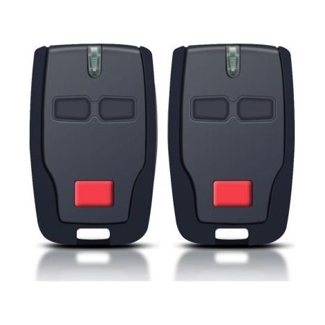 Télécommande Porte Garage - 2 Canaux 433 Mhz - Compatible Bft Mitto 2 Rcb Kleio Ghibli Trc 2 - Lot De 2