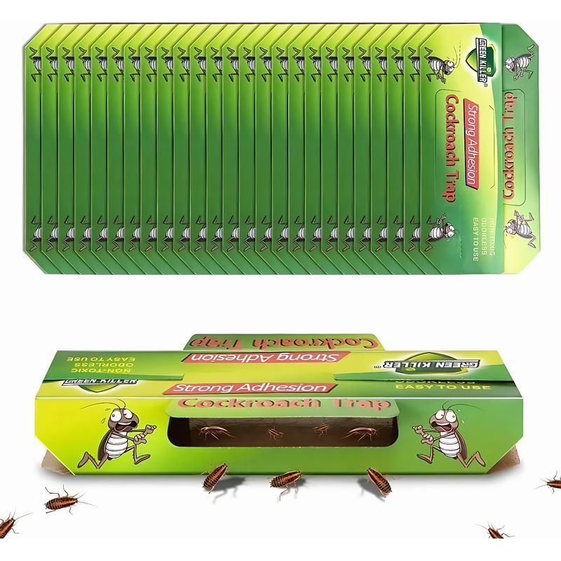 Kakerlakenfalle – 22 X 19,3 Cm – Ungiftiger Klebstoff – Für Den Innenbereich (küche, Bad, Garage) – 25 Stück