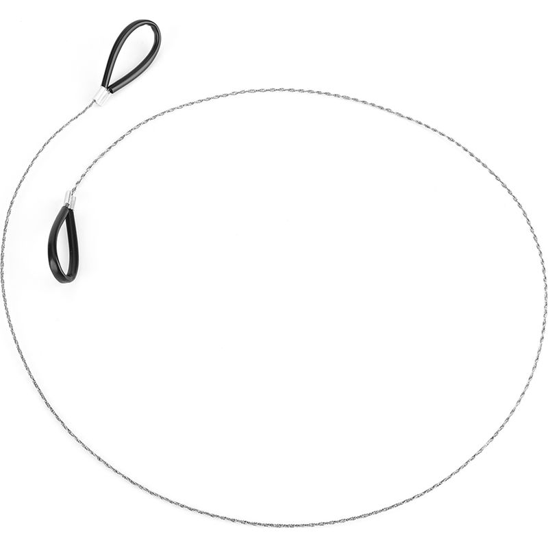 Notfall-drahtsäge – Edelstahl – 69 Cm – Zum Schneiden Von Holz, Kunststoff, Knochen, Gummi Und Weichmetallen – Camping, Outdoor-survival, Notfall – 1 Stück