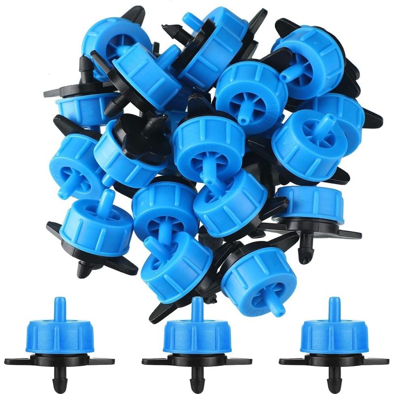 Inline-tropfer – 8 L/h – Druckregulierend – Für Tropfbewässerungssysteme – 50er-packung