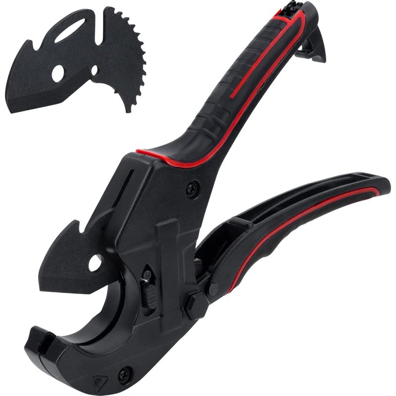 Rohrschneider – 63 Mm – Für Pvc-, Cpvc-, Pe-, Pex- Und Gummirohre – Ergonomisch, Federbelastet – 1 Stück