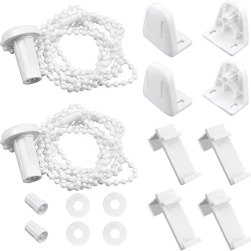 Rollo-montagehalterung – Hochbeständiges Pvc – 17 Mm Rohrdurchmesser – Bohrfreie Montage – 2er-pack