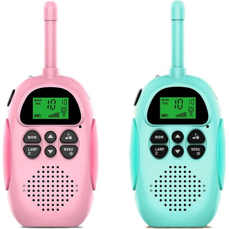 Kinder-walkie-talkie – Große Reichweite – Beleuchtetes Lcd-display – Freisprechfunktion (vox) – Integrierte Taschenlampe – Für Kinder Von 3 Bis 12 Jahren – 2er-pack