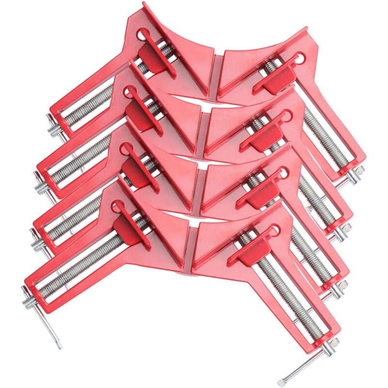 Rechtwinklige Klemme – Aluminiumguss – 77 Mm Spannbereich – Für Holzmontage – 4er-pack