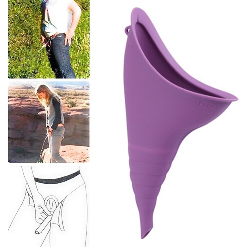Urinal Für Frauen – Wiederverwendbarer Silikon-urintrichter – Für Outdoor-aktivitäten Wie Camping, Wandern Und Reisen – 1 Stück
