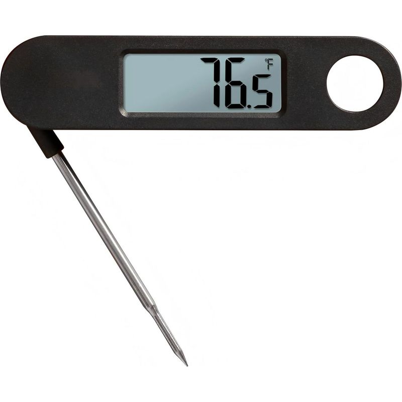 Digitales Küchenthermometer – Messbereich -40 Bis 200 °c – Einziehbarer Fühler – Sofortanzeige – Zum Grillen, Barbecue Und Garen Von Fleisch – 1 Stück