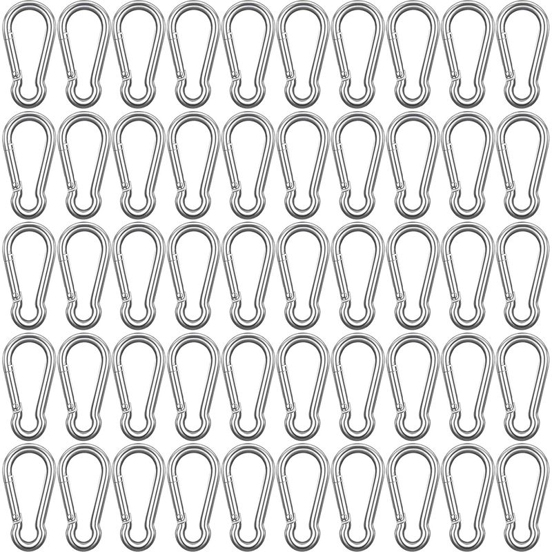 Karabiner - Aluminiumlegierung - 33 X 25 Mm - Für Wandern, Camping, Zelte Und Reisen - 20 Stück