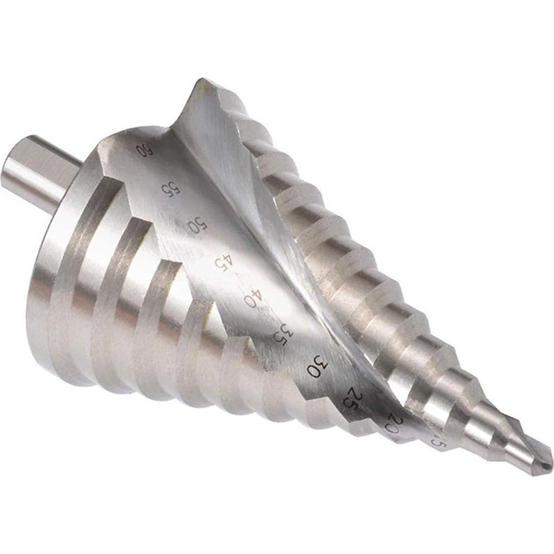 Stufenbohrer – Hss 4241, Titanbeschichtet – 12 Durchmesser (6 Bis 60 Mm) – Für Metall, Holz, Kunststoff – 1 Stück