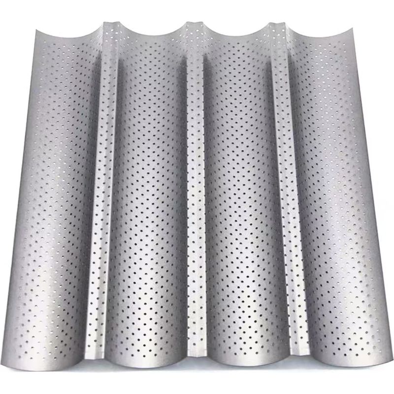 Lochblech – Edelstahl – 38,1 X 33 Cm – Für 4 Baguettes – 1 Stück