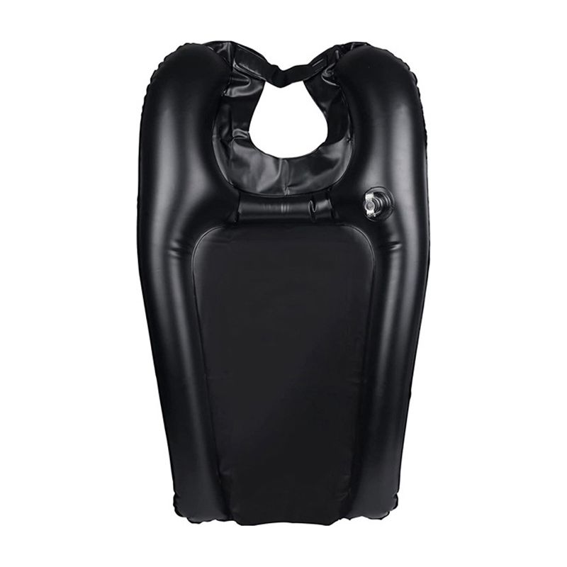 Tragbares Shampoo-waschbecken – Zum Haarewaschen Im Bett Oder Rollstuhl – Aus 0,25 Mm Dickem Pvc – Schwarz – 1 Stück