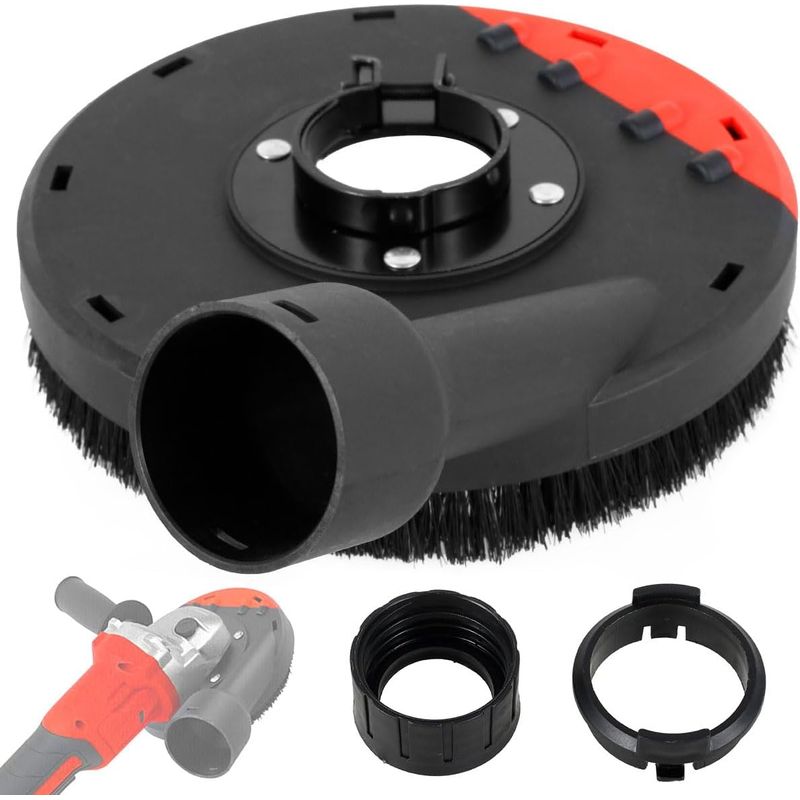 Staubabsaughaube Für Winkelschleifer – 115 Mm – Kompatibel Mit 45-mm-kopf – Für Standard-staubsauger – 1 Stück