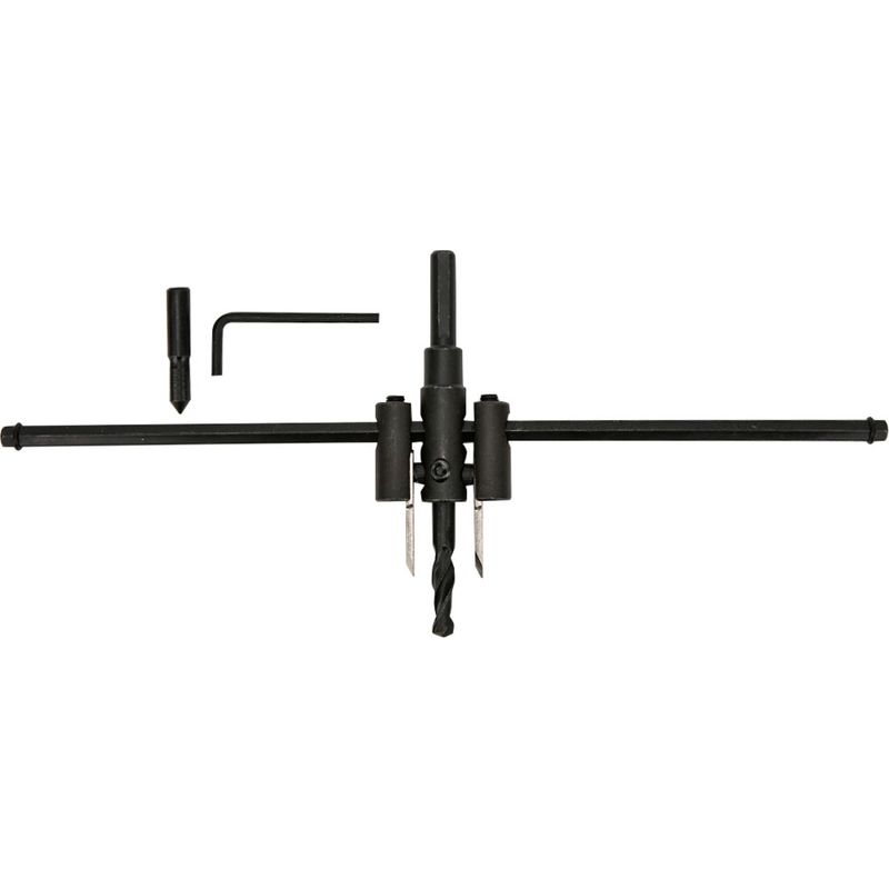 Verstellbarer Lochbohrer-satz – 30 Bis 200 Mm – Für Elektrische Bohrmaschinen Und Erdbohrer – Legierter Stahl – Schwarz