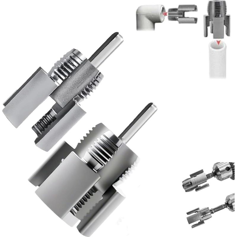 Innen- Und Außengewindeschneidwerkzeug – Für Ppr-, Pvc- Und Mpp-kunststoffrohre – Durchmesser 1,27 Cm Oder 1,9 Cm – Komplettset ×1