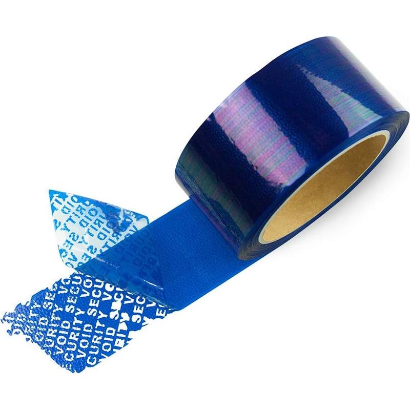 Betrugssicheres Klebeband – 50 Mm X 50 M – Blau – Zum Verschließen Von Briefumschlägen, Kartons Und Paketen – 1 Rolle