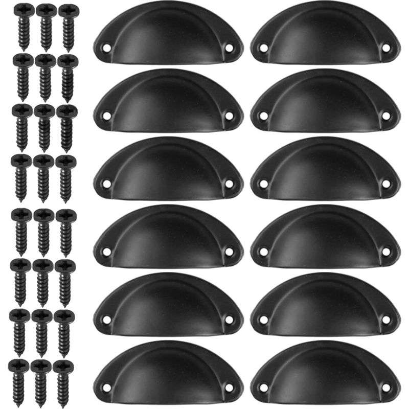 Schubladengriff – Eisen – Halbmondform – 8 Cm X 3,5 Cm – Für Schränke, Kommoden, Schubladenschränke – 12er-packung Mit Schrauben