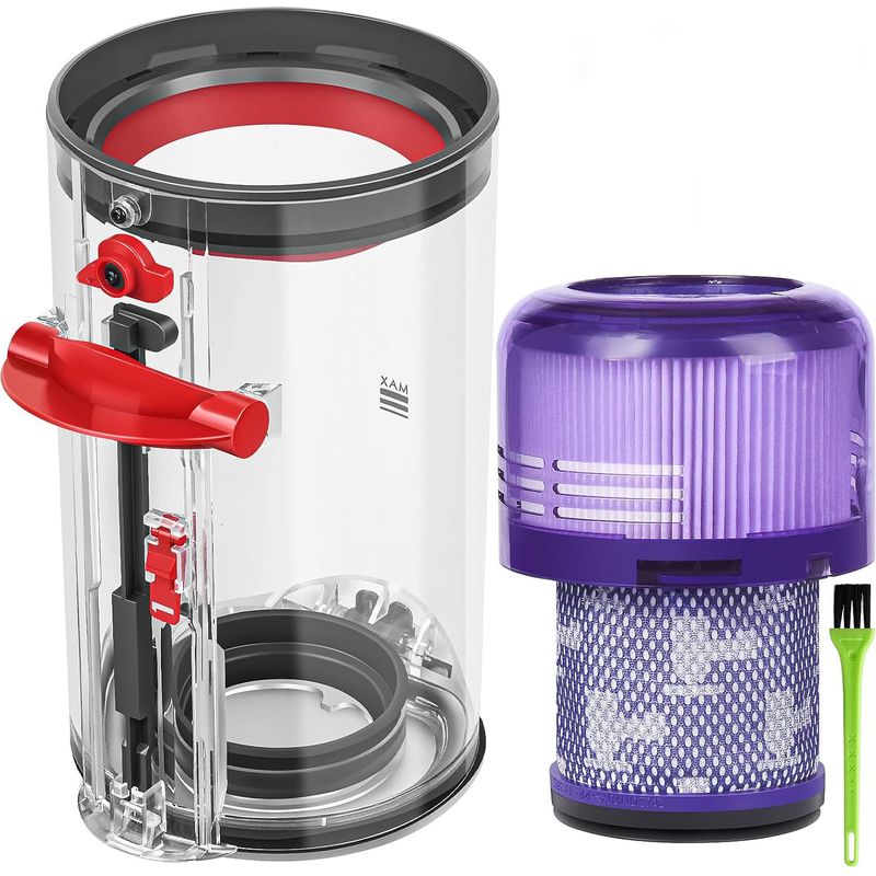 Staubbehälter Und Filter Für Beutellose Staubsauger – Dichte Filterpads – Kompatibel Mit Dyson V11, V15, Sv14 Und Sv17 – 1 Stück