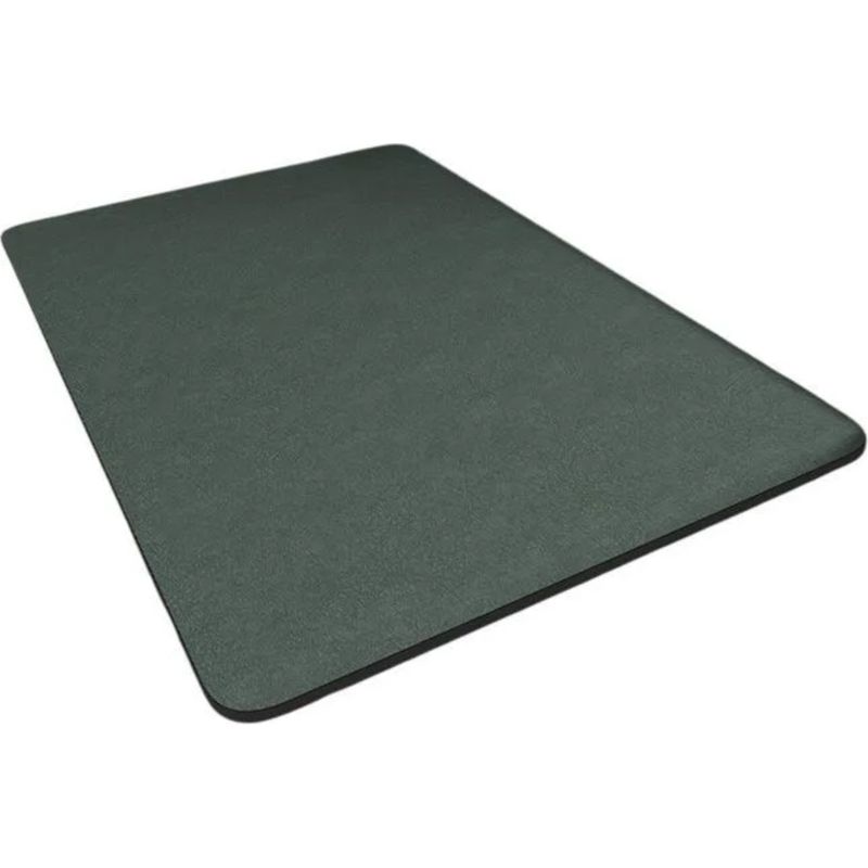 Badematte – Diatomit – 50 X 80 Cm – Dunkelgrün – Rutschfeste Gummirückseite – 1 Stück