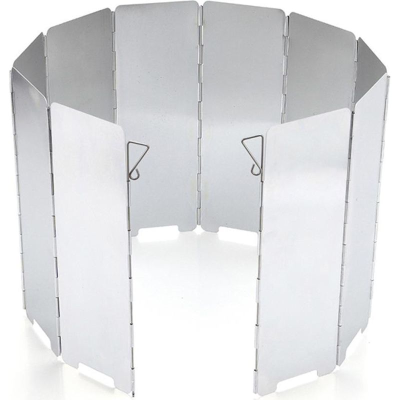 Windschutz Für Campingkocher – Faltbar – 10 Platten – Aluminium – Winddicht – Outdoor-kochzubehör – Leicht