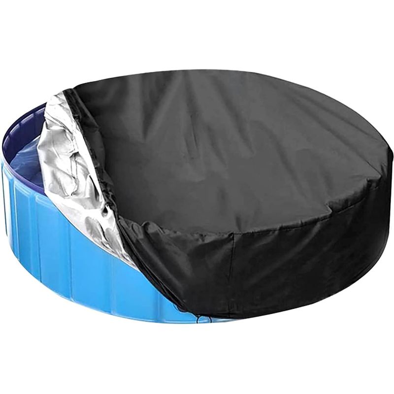 Runde Poolabdeckung – Wasserdichtes 210d Oxford-gewebe Mit Silberbeschichtung – Für Innen- Und Außenpools, Kinder Und Haustiere – 1 Stück