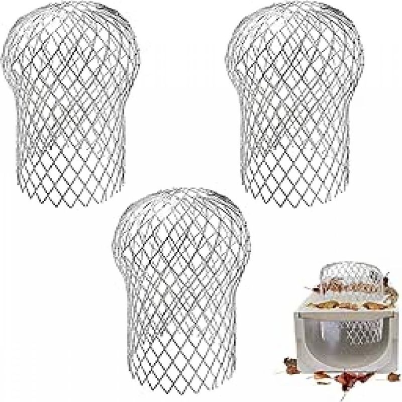 Abflussfilter – Dachrinnenschutz – Aluminiumrost Für Abflussrohre – Anpassbar An 80 Bis 100 Mm