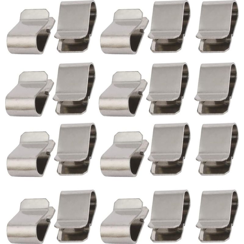 U-clips – Befestigungselemente Aus Edelstahl 304 – 21,4 X 12 Mm – Für Paneele Und Kabel – 20er-packung