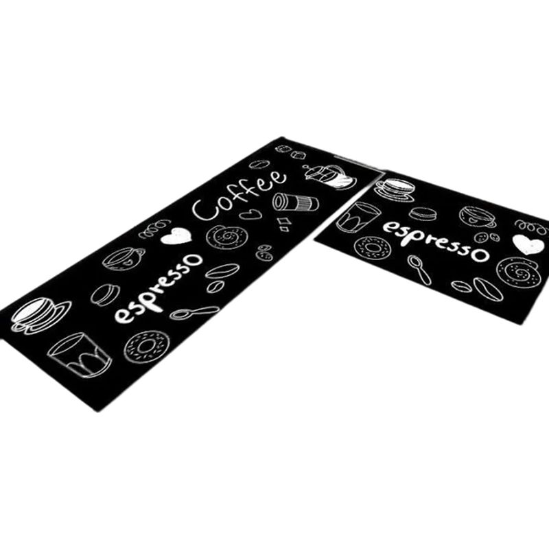 Küchenmatte – Rutschfestes Pvc-leder – Wasserabweisender Streifen – 40 X 60 Cm Und 40 X 120 Cm – 2er-set