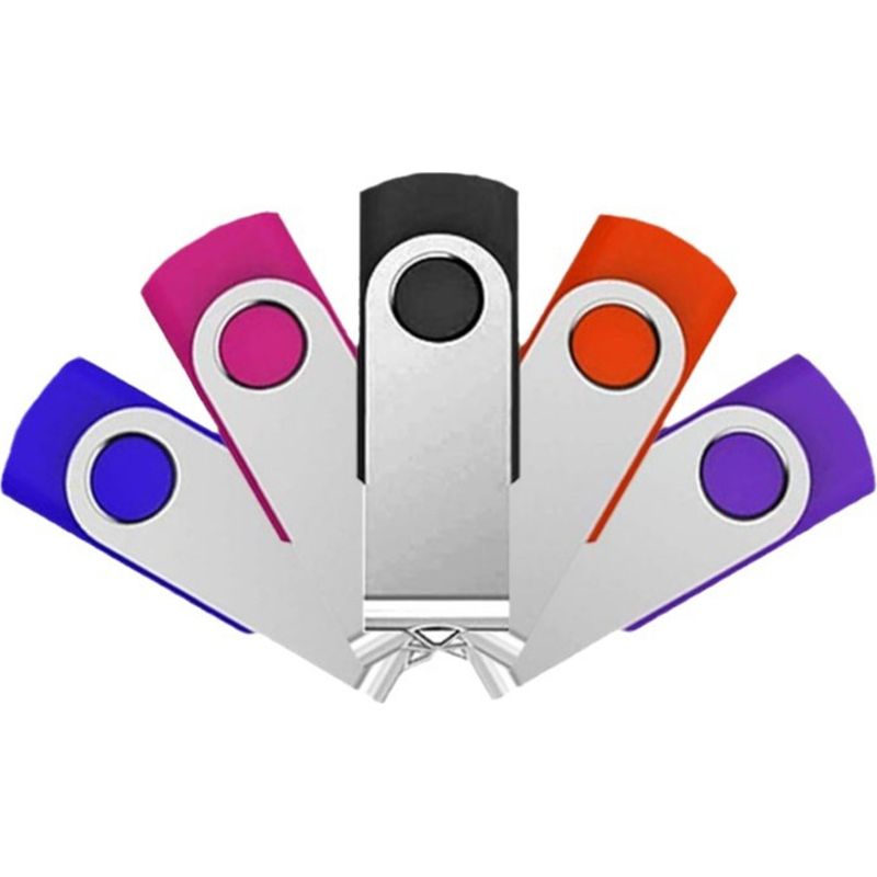 Usb-stick – 32 Gb – Usb 2.0 – Drehbar – Für Datenspeicherung Und -übertragung – 5er-pack