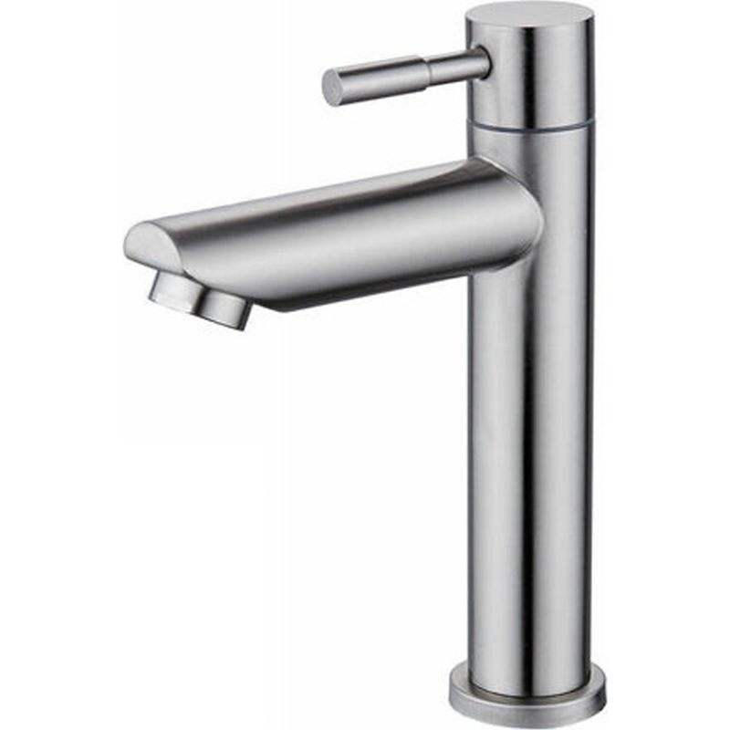 Kaltwasser-waschtischarmatur – Kupferkorpus – Chrom-finish – Durchflussrate 9 L/min – Keramikkartusche – Abnehmbarer Strahlregler – 1-teilig