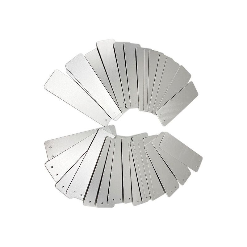 Aluminium-etiketten – 2,5 X 8,2 Cm – Für Den Gartenbau Im Freien – 100 Stück