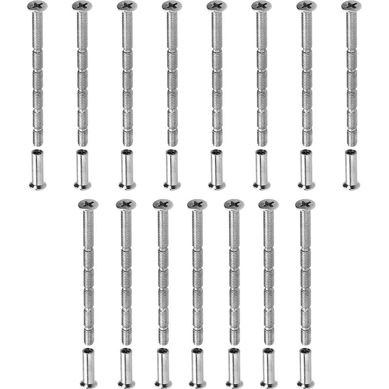 Türgriffschrauben – M4 X 60 Mm – Edelstahl – Mit M4 X 16 Mm Hülsen – Für Türen, Schubladen Und Schränke – 15er-packung