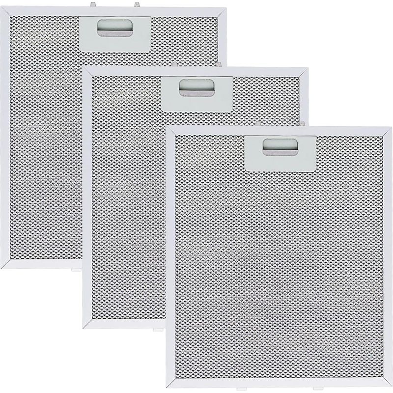 Dunstabzugsfilter – 305 X 267 Mm – Für Küchenabzugshauben – Waschbares Aluminium – 3er-pack