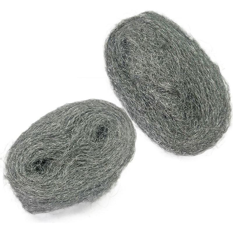 Stahlwolle – 0000 Ultrafein – Zum Polieren Von Metall, Zur Holzbearbeitung Und Zum Schutz Vor Nagetieren – 2 Rollen À 7 Cm X 3 M
