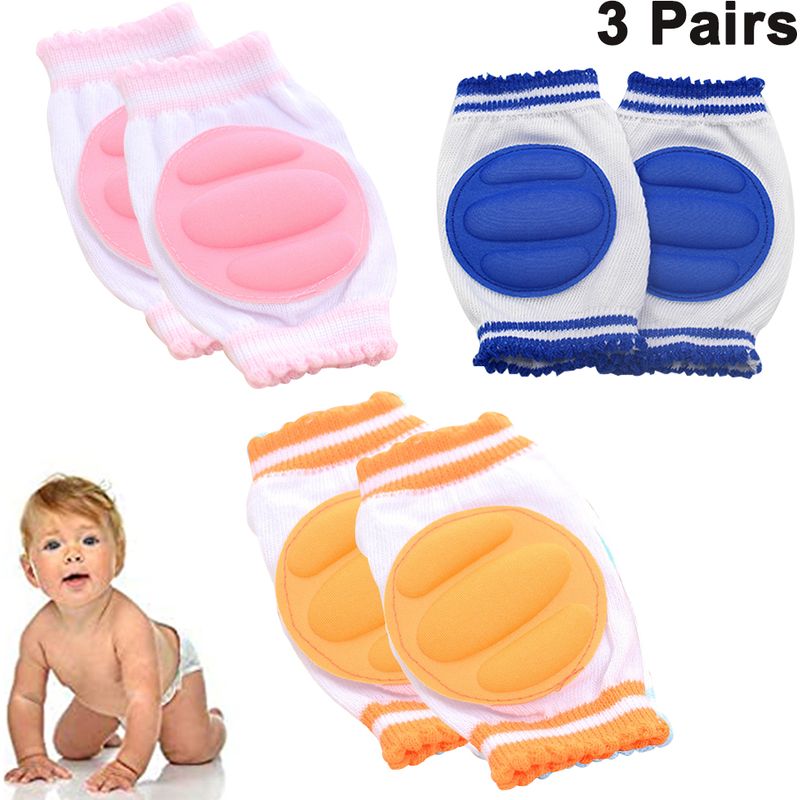 Baby-knieschoner – Rutschfest – Atmungsaktiv – Zum Krabbeln Und Laufen – Weiche Baumwolle – 3 Paar – 11 X 9 Cm