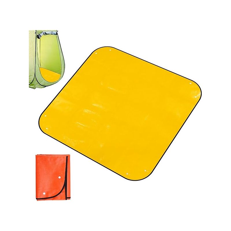 Camping-duschzelt-bodenplane - 100 X 100 Cm - Dickes Pe - Wasserdicht - Für Outdoor-camping, Wohnmobile Und Wohnwagen