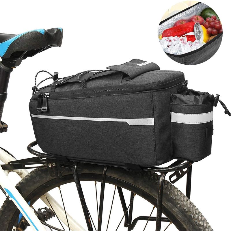 Fahrradträgertasche – Isolierte Gepäckträgertasche – Multifunktionale Schultertasche – 38 X 15,5 X 16 Cm