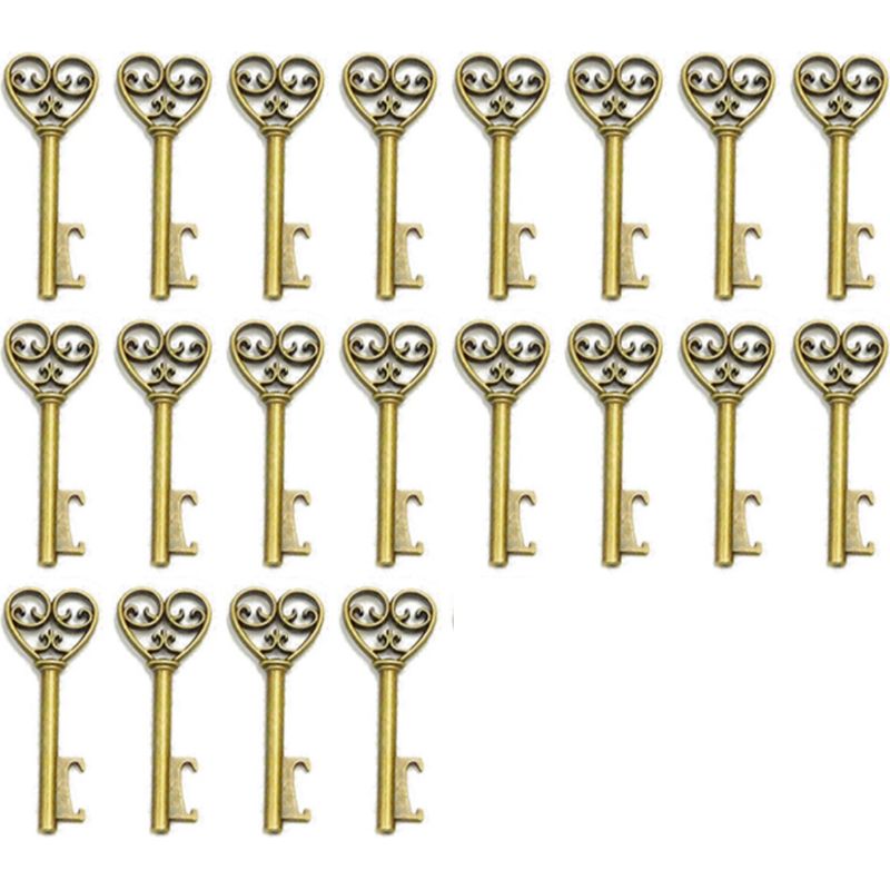 Antike Flaschenöffner In Schlüsselform – 50er-set – 5 Verschiedene Designs – Ideal Als Gastgeschenk Für Hochzeiten, Babypartys, Retro-partys Und Vieles Mehr