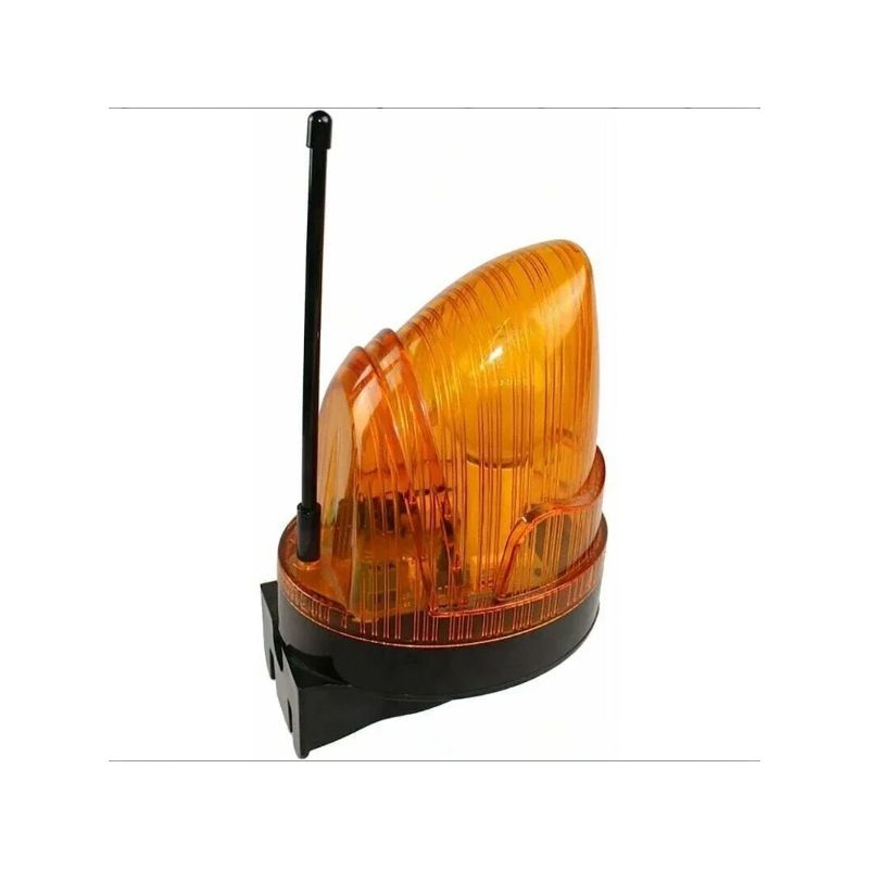 Torblitzleuchte – 220 V Led – 360° Wasserdicht Mit Integrierter Antenne – Für Automatische Torantriebe – 1 Stück