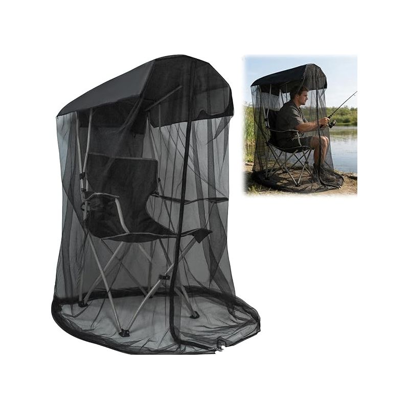 Moskitonetz Für Sonnenliegen – 90 X 82 X 160 Cm – Wasserdichtes Dach – Reißverschlussöffnung – Für Angeln Und Camping – 1 Stück