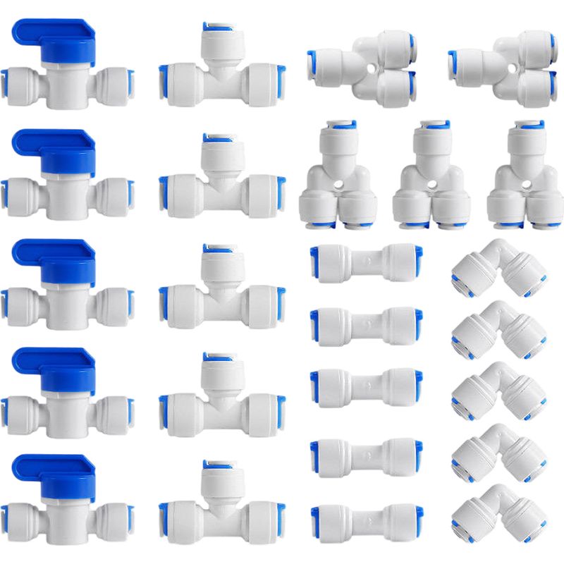 1/4-zoll-steckverbindung – Für Wasserfilterschlauch – Kompatibel Mit Kühlschrank, Kaffeemaschine Und Eiswürfelspender – 25-teiliges Set