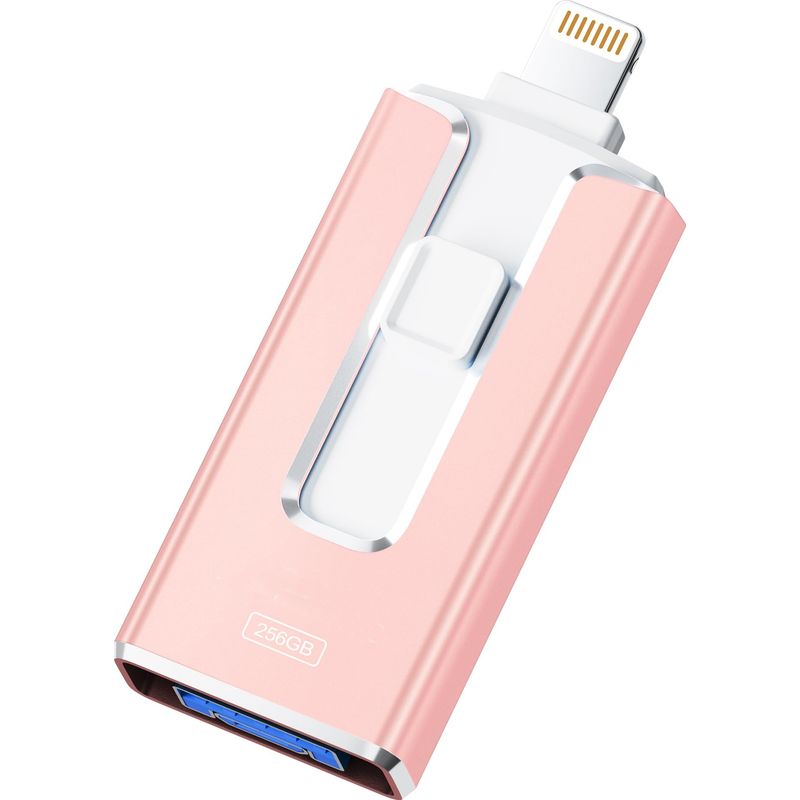 Usb-stick Mit Mehreren Anschlüssen – Usb 3.0, Lightning, Micro-usb, Usb-c – 256 Gb – Für Iphone, Android-geräte, Computer, Tablets – 1 Stück
