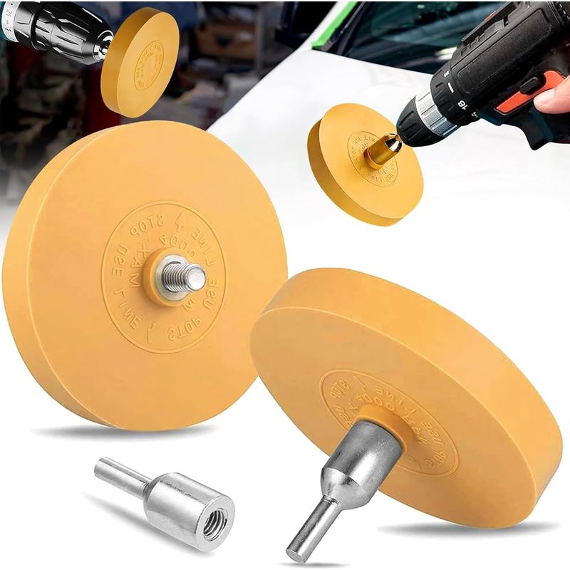 Radentferner - 88 Mm - Zum Entfernen Von Aufklebern Und Kleberesten Von Autolack, Metall Oder Glas - 2 Stück