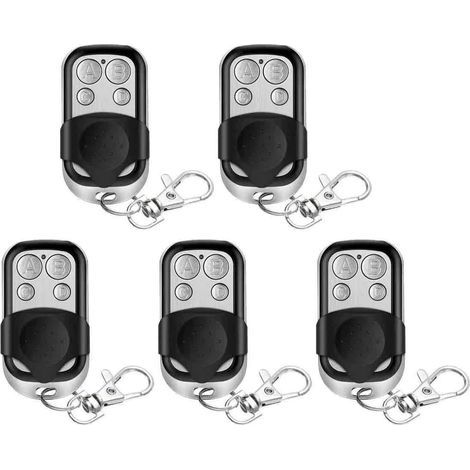 Télécommande Universelle - 433 Mhz - Pour Portail Garage Porte Électrique - Auto-apprentissage - 5 Pièces