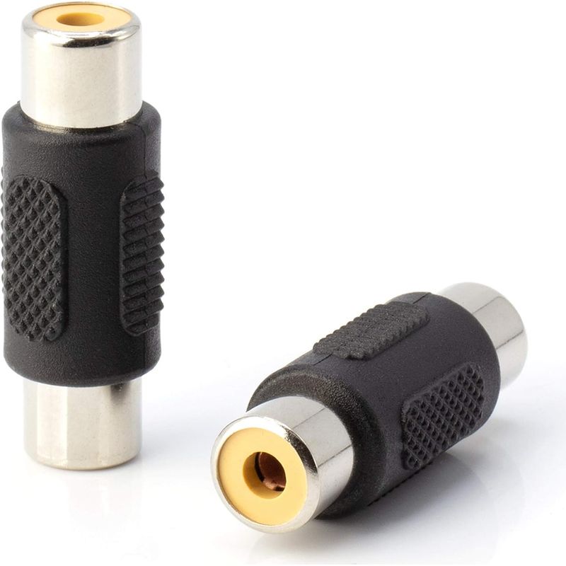 Rca-adapter – Buchse-auf-buchse-kupplung – Audio-video-verlängerung – Für Rca-composite-komponenten-subwoofer-phonokabel – 4 Stück