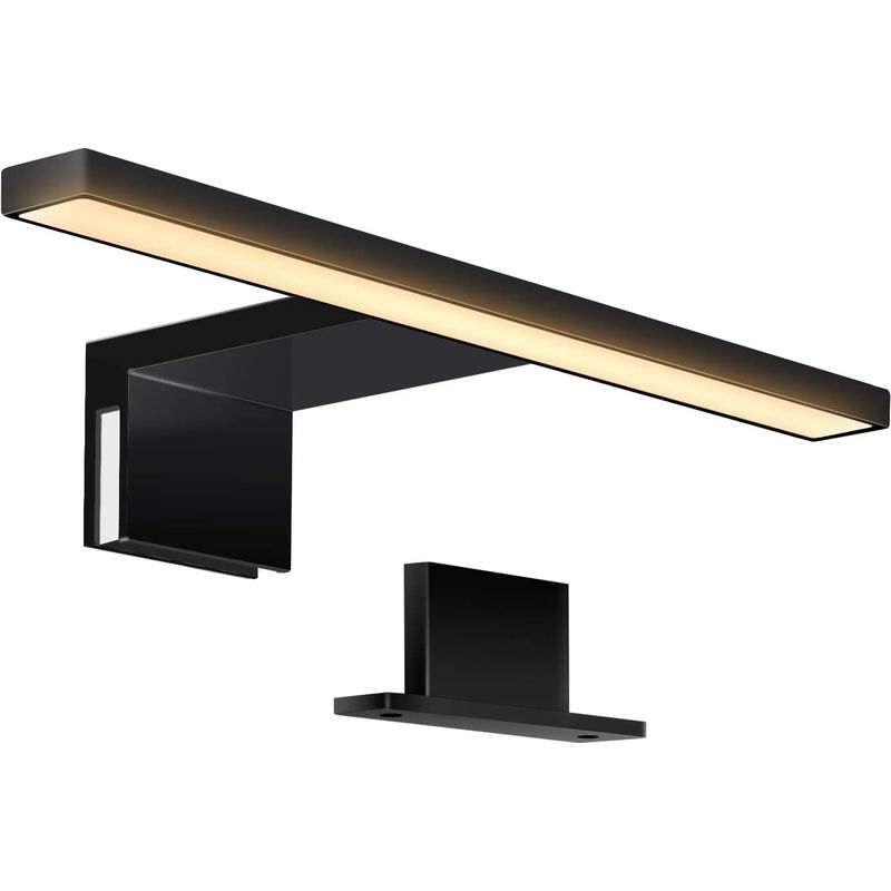Badezimmer-spiegel-wandleuchte – 30 Cm – 5 W – 400 Lm – 3000 K – Ip44 – Mattschwarz – 1 Stück