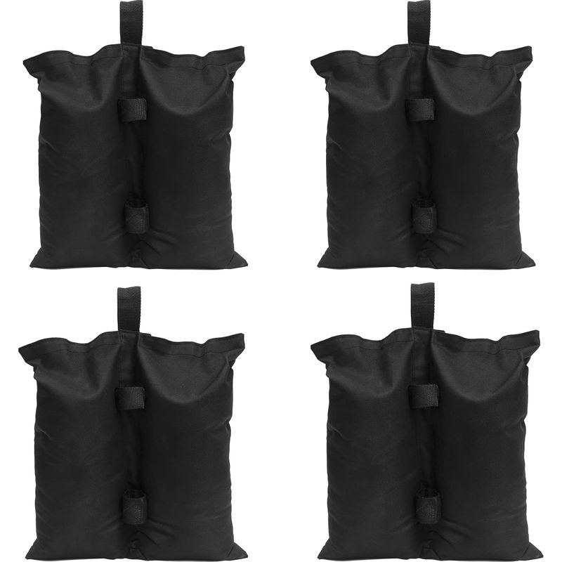 Pavillongewichte – 4 Stück – Maximale Belastung 12 Kg Pro Gewicht – Für Sonnenschirme, Pergolen Und Faltzelte – Schwarz