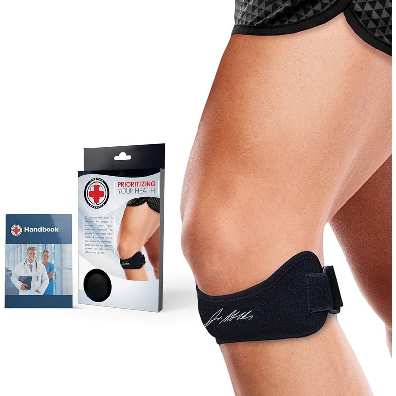 Kniebandage Mit Patellarsehnenverschluss – Unterstützung Bei Arthritis, Sehnenentzündungen Und Knieverletzungen – Verstellbar Und Individuell Anpassbar – Für Laufen, Gewichtheben Und Alltägliche Aktiv